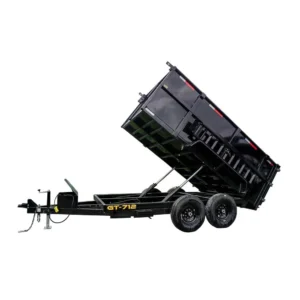 7x12 Hydraulic Dump Trailer with 4ft Sides (2) 7K Axles