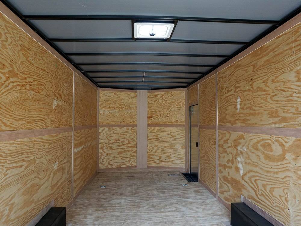 8.5 X 48 Charcoal Grey Enclosed Trailer Storage - Image 11