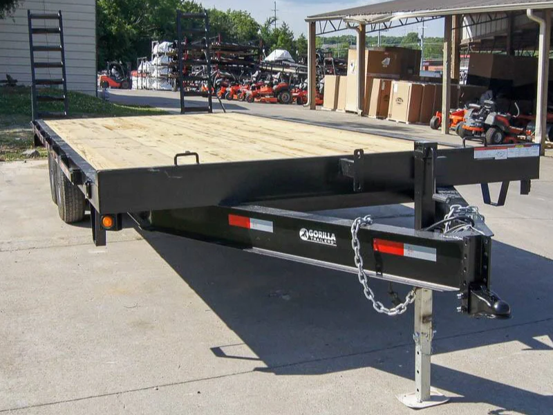8.5x20 Deckover I-Beam Trailer (2) 5,200lb Axles Stand-Up Ramps 10k GVWR - Image 3