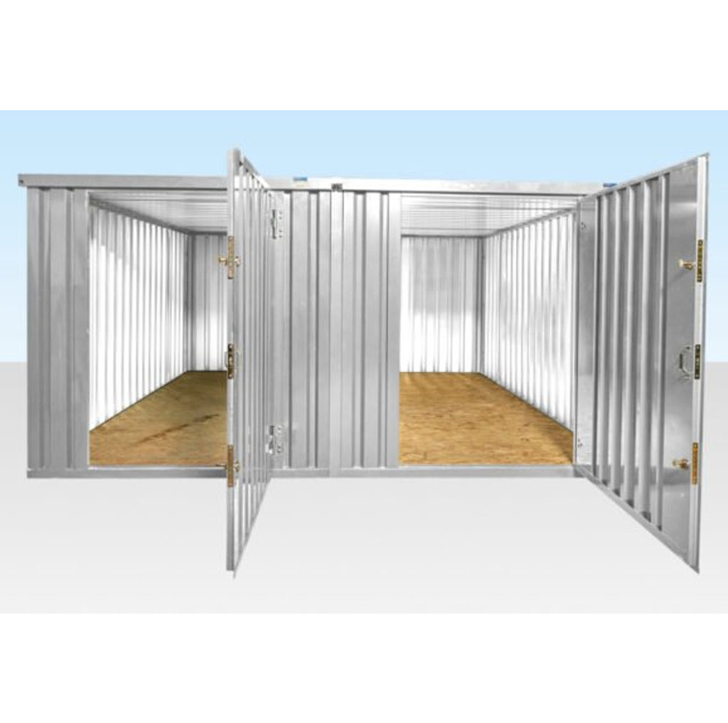 4M X 4.2M Side Linked Flat Pack Container Bundle (Galvanised)