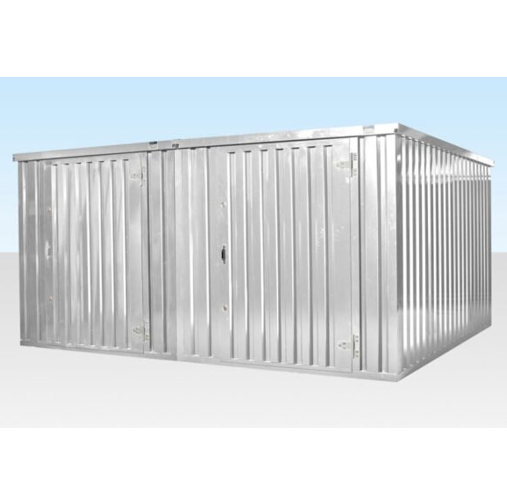4M X 4.2M Side Linked Flat Pack Container Bundle (Galvanised) - Image 4