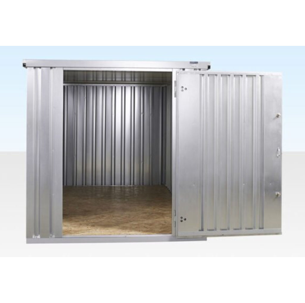 4M X 2.1M Flat Pack Container Store – Galvanised - Image 2