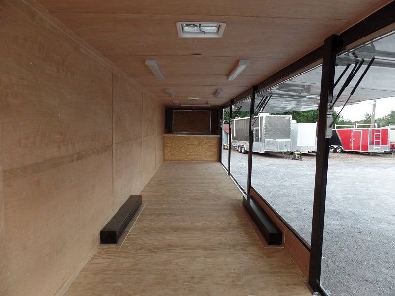 8.5 X 48 Charcoal Grey Enclosed Trailer Storage - Image 5