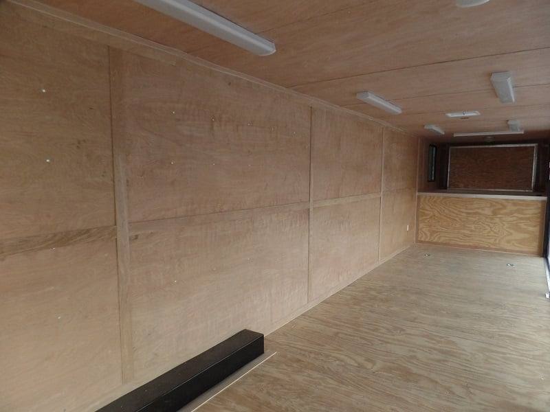 8.5 X 48 Charcoal Grey Enclosed Trailer Storage - Image 3