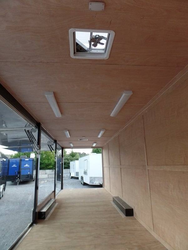 8.5 X 48 Charcoal Grey Enclosed Trailer Storage - Image 4